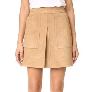 Vince Tan Suede Skirt